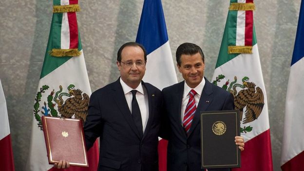 François Hollande y Enrique Peña Nieto