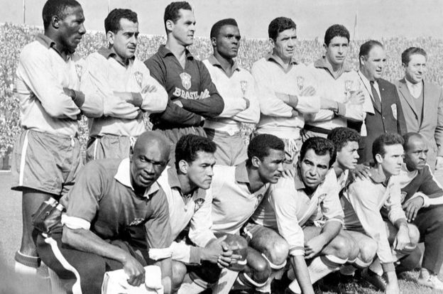 El equipo de Brasil campeón mundial de 1962