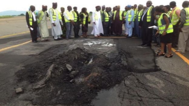 Officials inspect Abuja runway