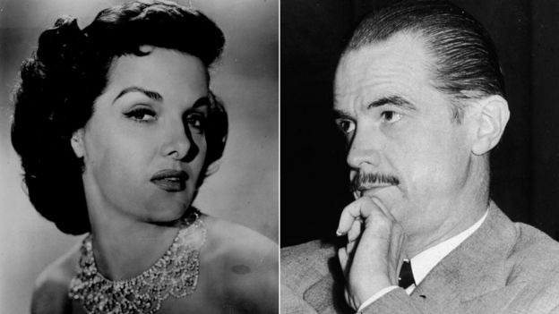 Jane Russell y Howard Hughes