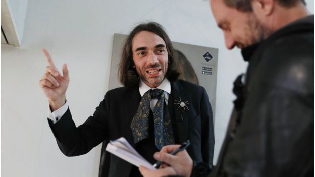 Cedric Villani em Orsay em 12 de maio de 2017