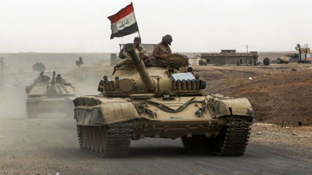 صورة لدبابة عراقية