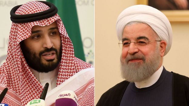 صراع السعودية وإيران: من هم الأعداء والحلفاء؟ _98701125_crop_rouhani_saudi