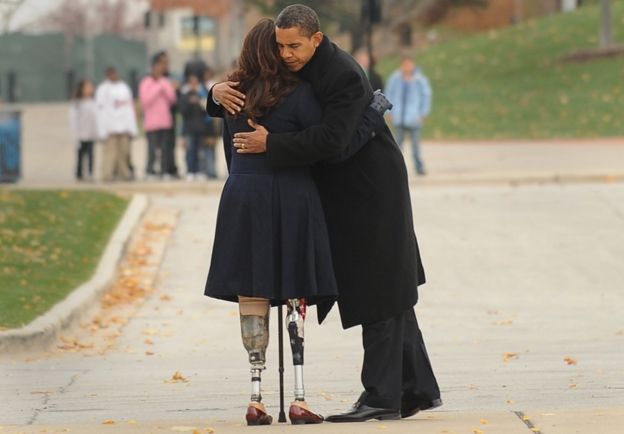 Barack Obama y Tammy Duckworth en 2008