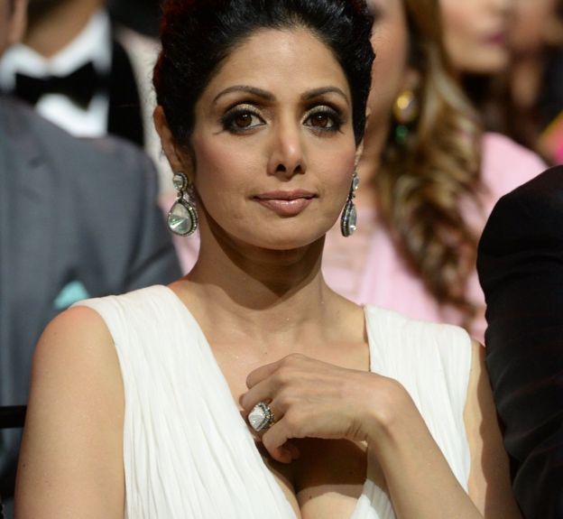 Bollywood actress Sridevi Kapoor at the 15th International Indian Film Academy (IIFA) Awards in Tampa, Florida, 25 April 2014