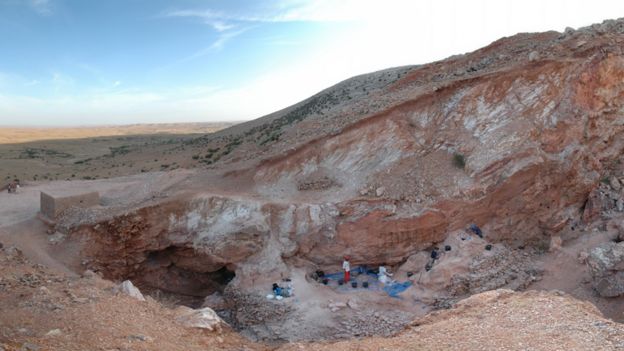 El sur de la excavación de Jebel Irhoud