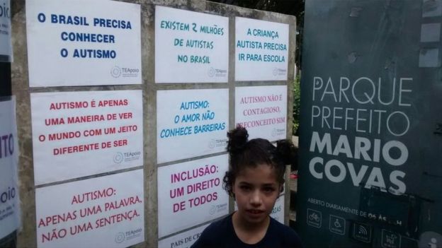 Letícia, de oito anos