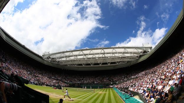 Panorámica de la Cancha Central de Wimbledon