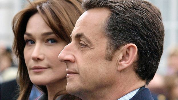 Nicolás Sarkozy y Carla Bruni