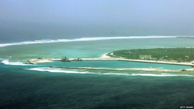 Isla en disputa en el Mar del Sur de China T