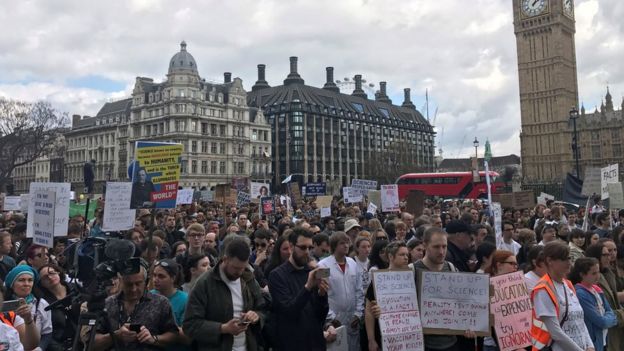 March for Science protesters in London