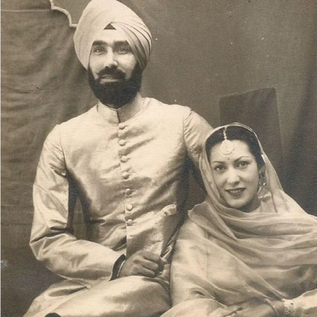 மனைவியுடன் ஜெனரல் ஹர்பக்ஷ் சிங்