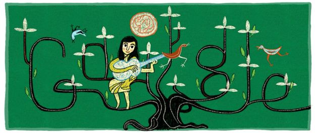Doogle de Google en homenaje a Violeta Parra.