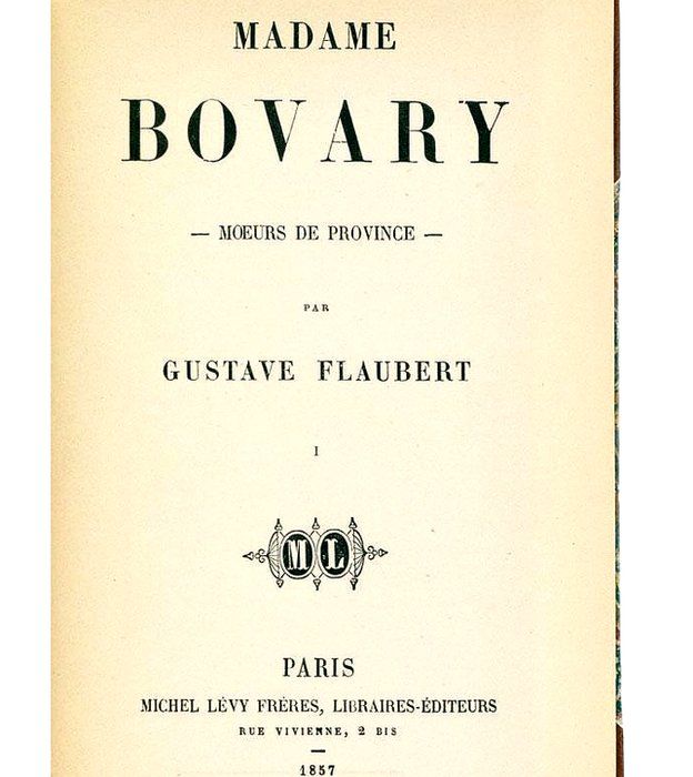 Primera edición de Madame Bovary