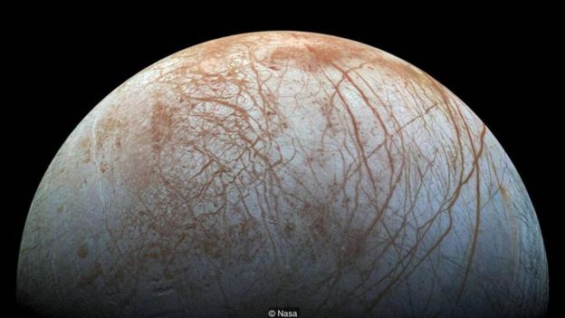 Jupiter's moon Europa is though to be one of the most likely places in the Solar System to harbour life