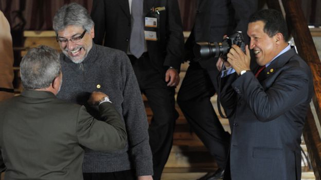 Lugo, Lula y Chavez