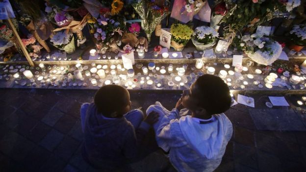 Vigil outside Notting Hill Methodist Church