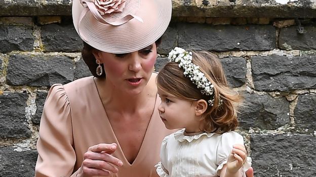 Prenses Charlotte ve annesi Cambridge Düşesi Kate Middleton
