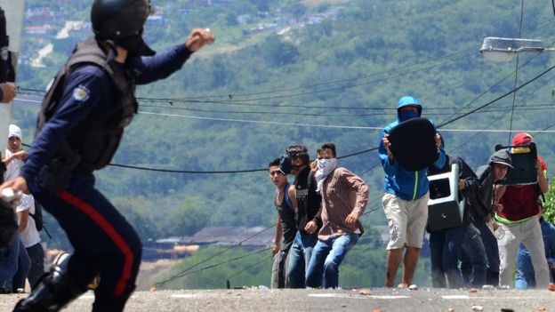 Protesta en Caracas