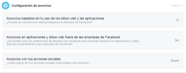 Configuración de anuncios en Facebook