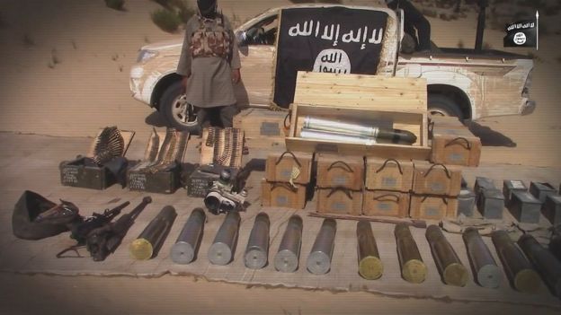 Armas de Estado Islámico en Sinaí
