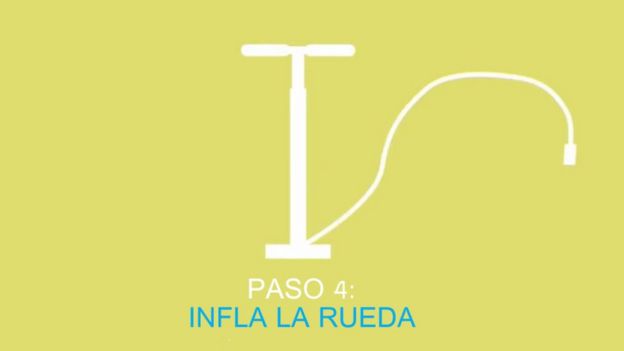 Paso 4: infla la rueda
