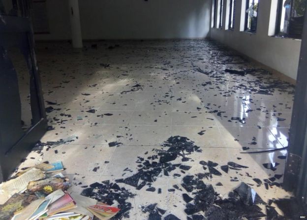 ප්රහාරයට ලක් වූ ස්ථානයක්