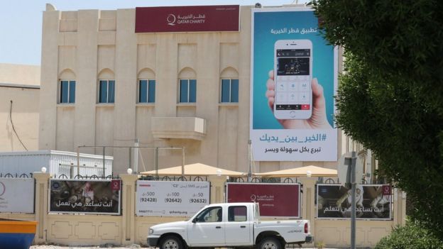 Qatar Charity building in the capital Doha (9 June 2017)