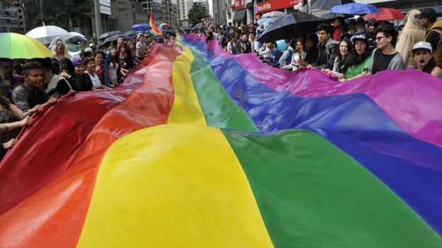 Marcha del orgullo gay en Bogotá, en 2016.