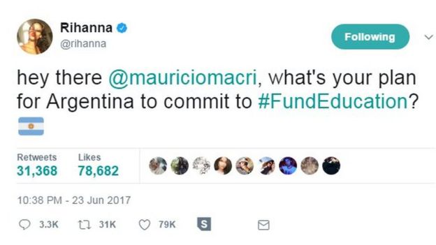hey there @mauriciomacri, what's your plan for Argentina to commit to #FundEducation? 🇦🇷