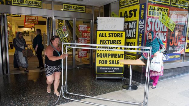 BHS store closing down