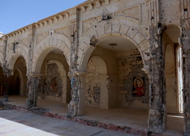 Courtyard of the Church of the Immaculate Conception, Qaraqosh