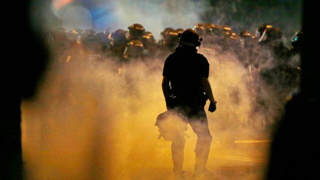 Manifestación en Charlotte