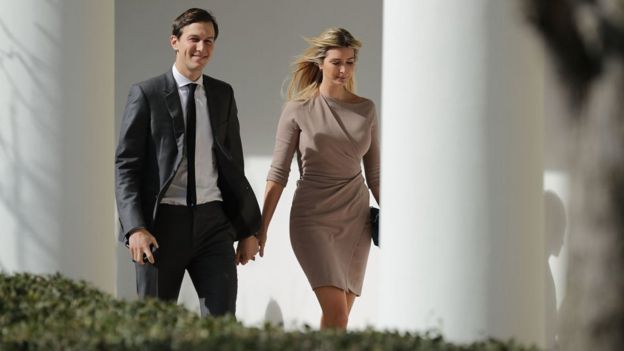 Jared Kushner e Ivanka Trump.