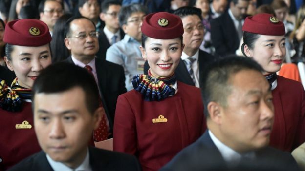 El 5 de abril llegó el primer vuelo de China a Panamá.