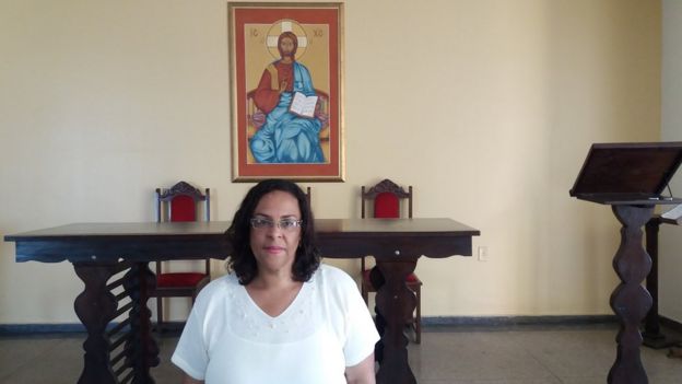 A professora Angélica Peixoto