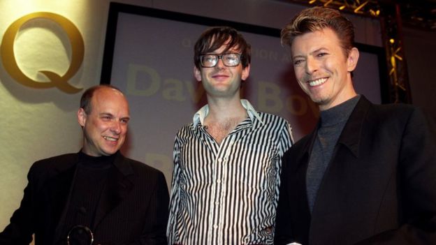 Brian Eno, Jarvis Cocker y David Bowie
