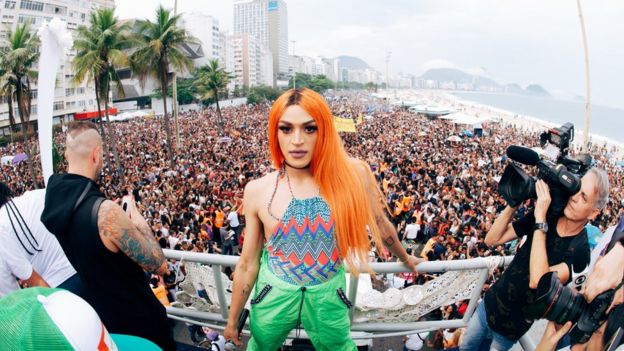 Pabllo Vittar na Parada Gay do Rio