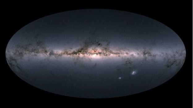 Imagen basada en las observaciones del satélite Gaia.