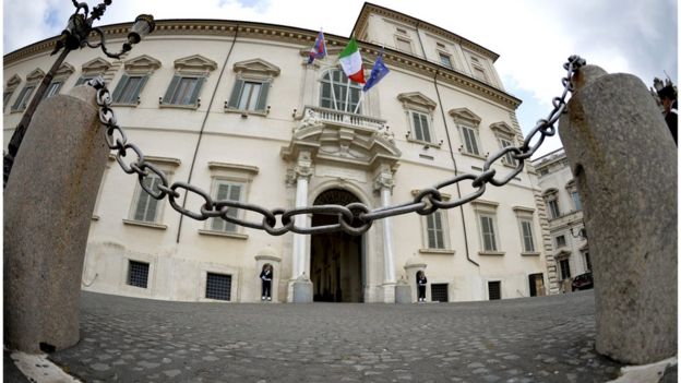 Palacio Il Quirinale, sede del gobierno italiano