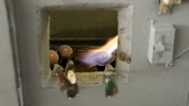 Horno de la máquina Pinta de José Gaviria.