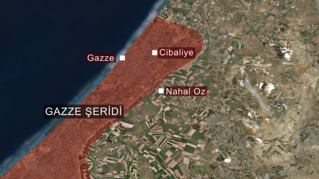 Gazze haritası