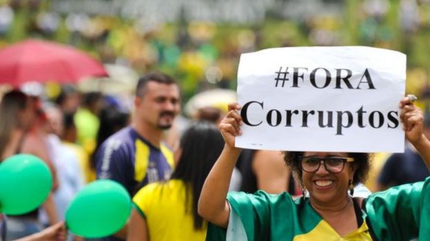 Protesto contra corrupção em Brasília