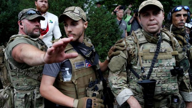 Milicias en Charlottesville