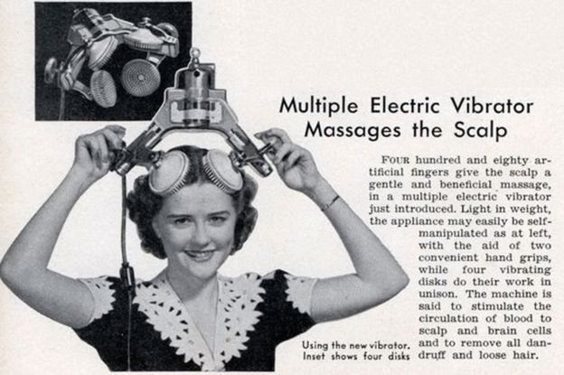 Masajeador eléctrico para el cuero cabelludo (1940)