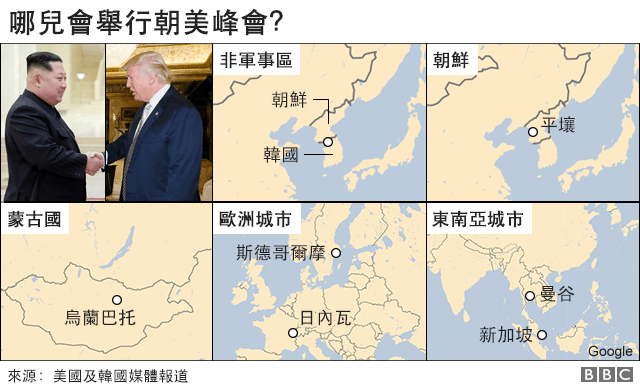 可能备选会见地点