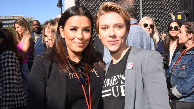 Eva Longoria y Scarlett Johansson