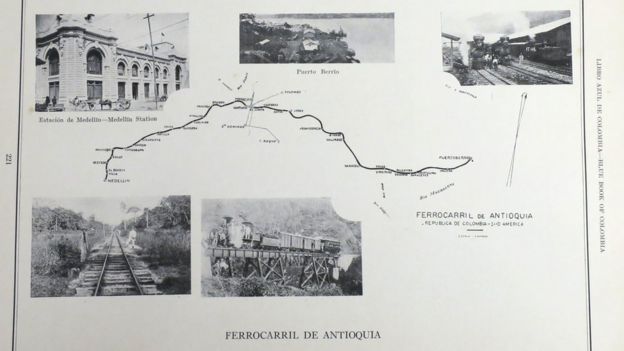 Fotos y croquis del Ferrocarril de Antioquia