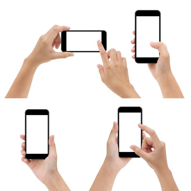 gestos usar teléfono