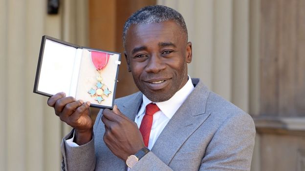 Artist Christopher Ofili received a CBE at the ceremony